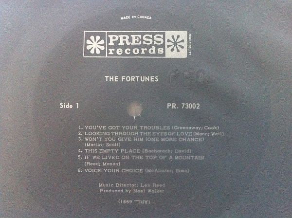 The Fortunes : The Fortunes (LP, Album, Mono)