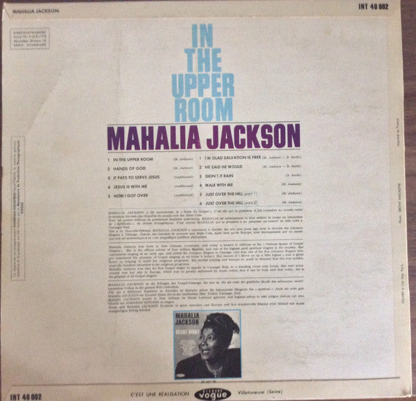 Mahalia Jackson : In The Upper Room (LP, Comp)