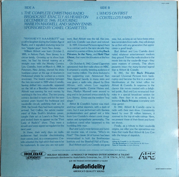 Abbott & Costello : Christmas Stocking (LP, Album)