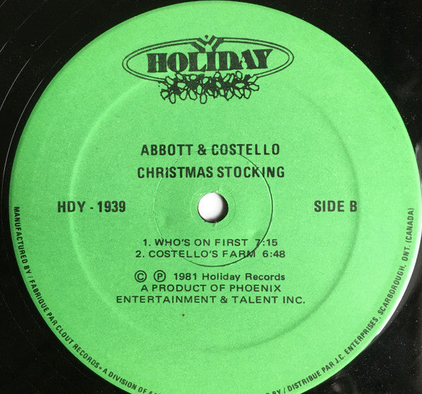 Abbott & Costello : Christmas Stocking (LP, Album)