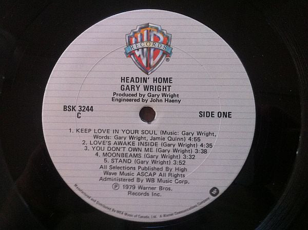 Gary Wright : Headin' Home (LP, Album)