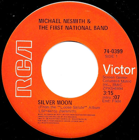 Michael Nesmith & The First National Band : Silver Moon (7", Single)