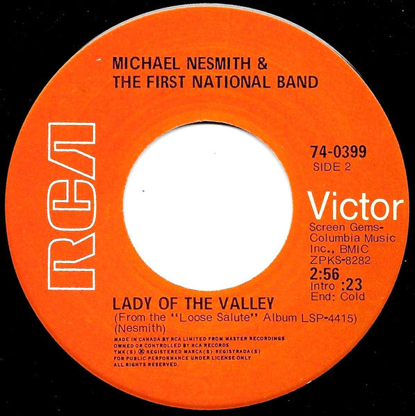 Michael Nesmith & The First National Band : Silver Moon (7", Single)
