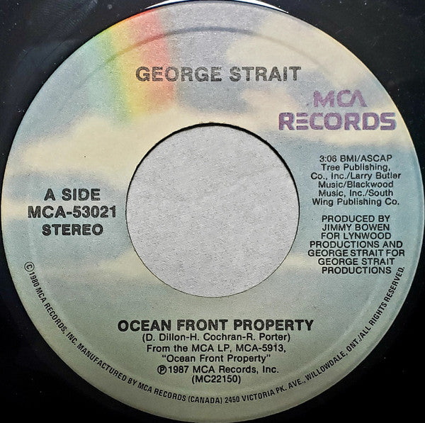 George Strait : Ocean Front Property (7", Single)