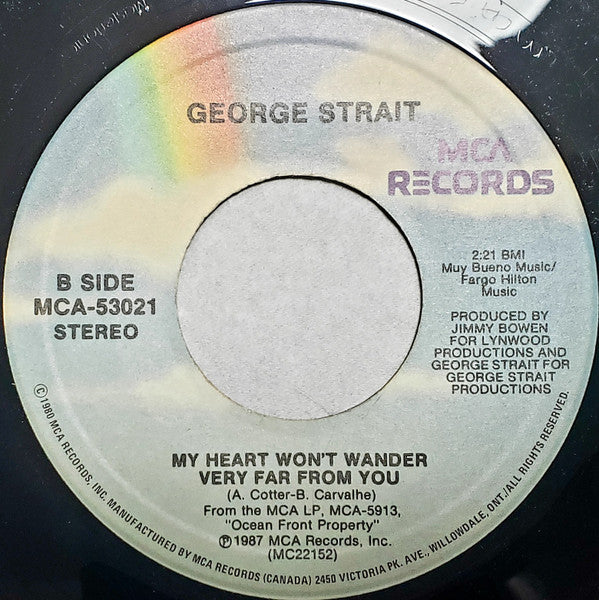 George Strait : Ocean Front Property (7", Single)