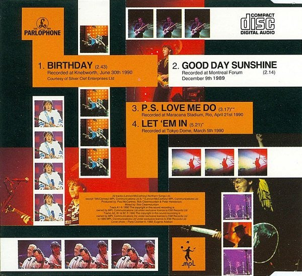 Paul McCartney : Birthday (CD, Single)