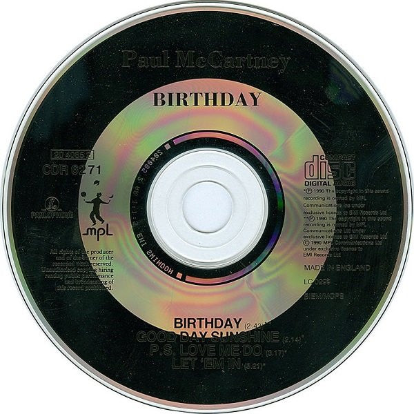 Paul McCartney : Birthday (CD, Single)