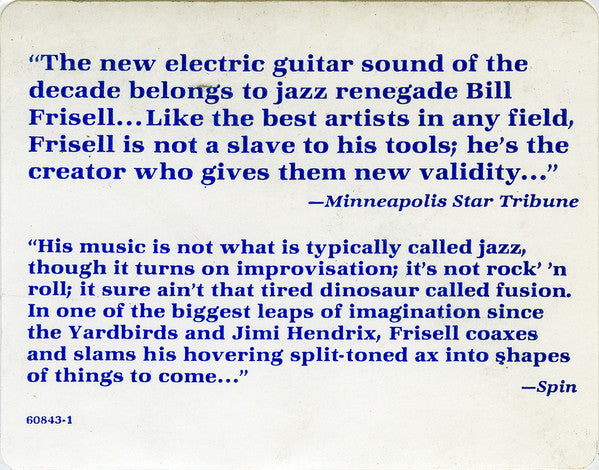 Bill Frisell : Before We Were Born (LP, Album)