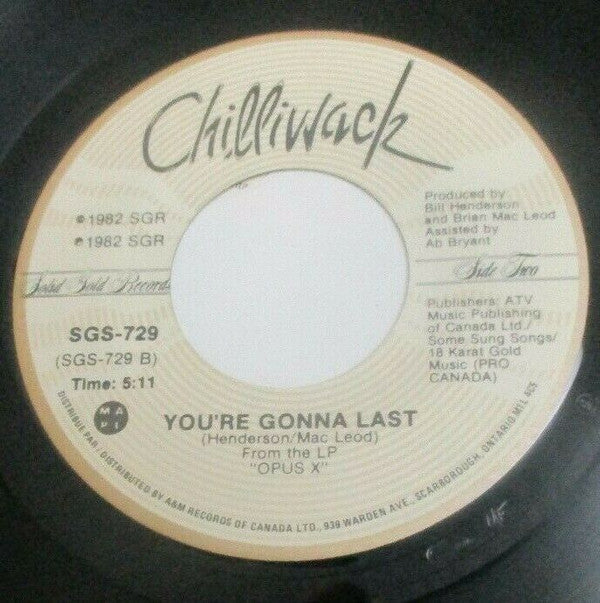 Chilliwack : Secret Information (7", Single)