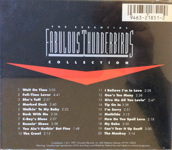 Fabulous Thunderbirds* : The Essential Fabulous Thunderbirds (CD, Comp)