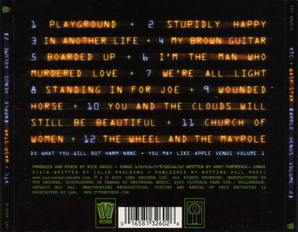 XTC : Wasp Star (Apple Venus Volume 2) (CD, Album, Cin)