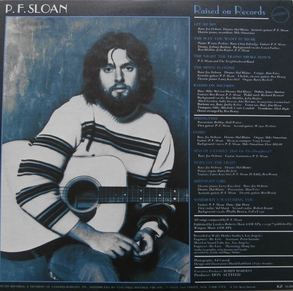 P.F. Sloan : Raised On Records (LP, Album, Pit)