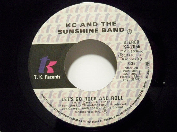KC & The Sunshine Band : Let's Go Rock And Roll / I've Got The Feeling (7")