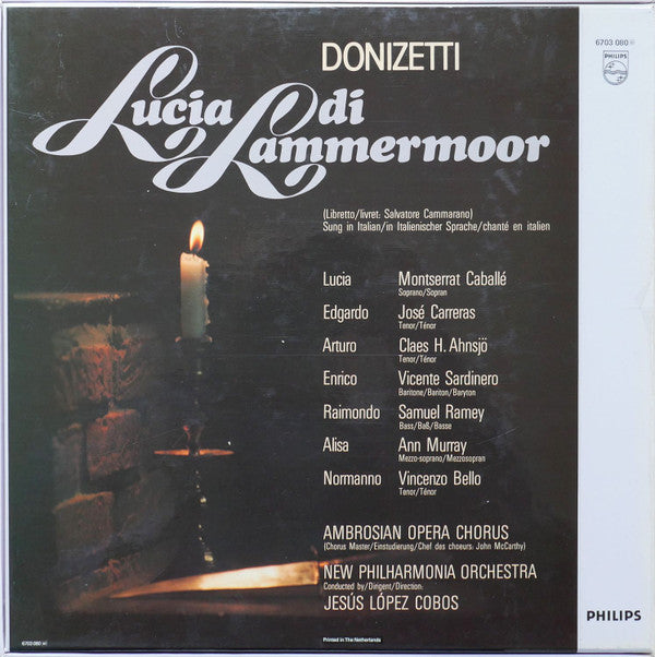Gaetano Donizetti : Lucia Di Lammermoor (3xLP + Box)