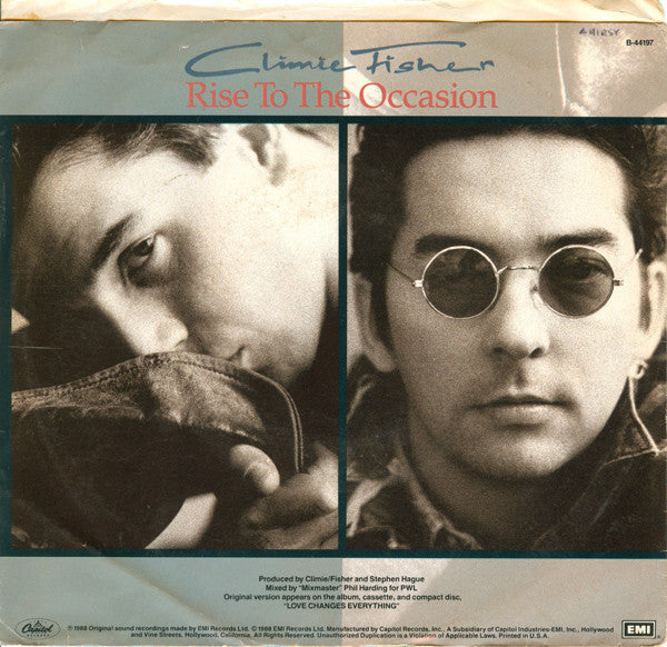 Climie Fisher : Rise To The Occasion (7")