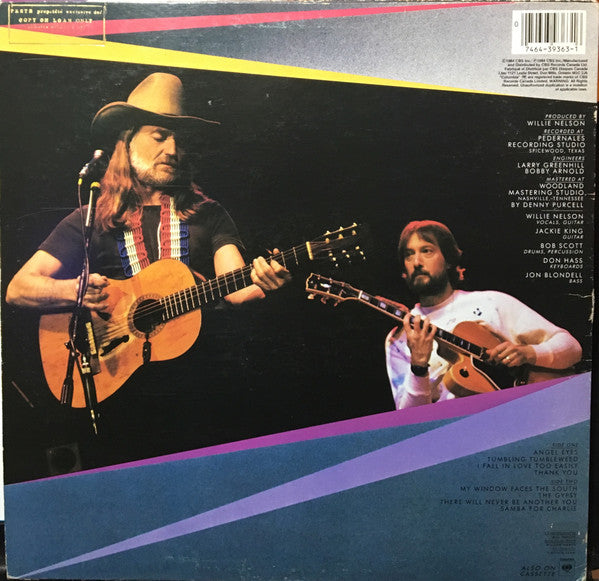 Willie Nelson Featuring The Guitar Of Jackie King : Angel Eyes (LP, Album)
