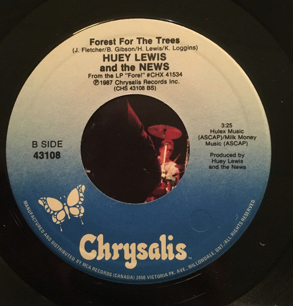 Huey Lewis & The News : I Know What I Like / Forest For The Trees (7", Single)