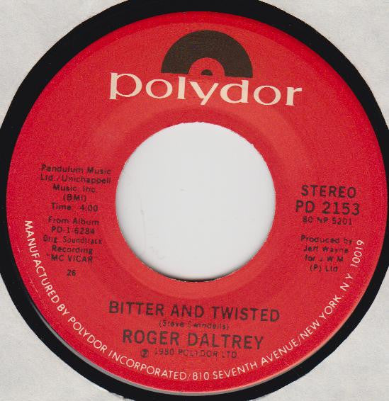 Roger Daltrey : Waiting For A Friend (7", Single)