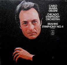 Johannes Brahms, Carlo Maria Giulini, Chicago Symphony Orchestra : Symphony No. 4 In E Minor, Op. 98 (LP)