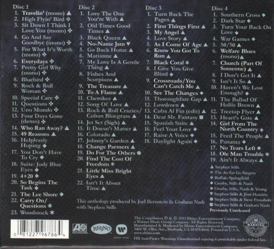 Stephen Stills : Carry On (4xCD, Comp + Box)