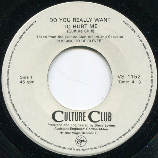 Culture Club : Do You Really Want To Hurt Me (7", Single)