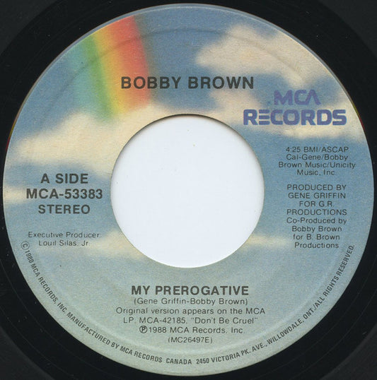 Bobby Brown : My Prerogative (7")