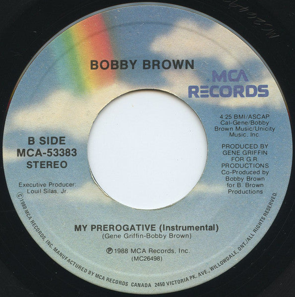 Bobby Brown : My Prerogative (7")