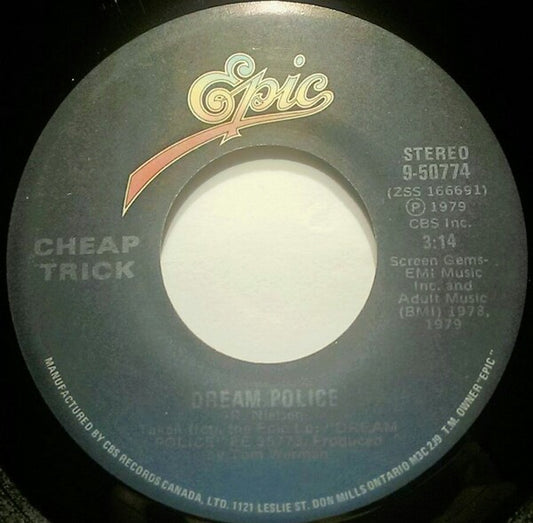 Cheap Trick : Dream Police (7", Single)