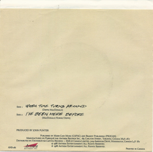 Spoons : When Time Turns Around (7", Single)