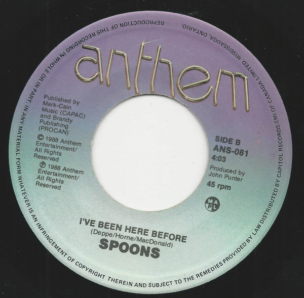 Spoons : When Time Turns Around (7", Single)