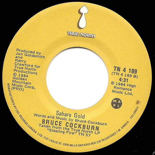 Bruce Cockburn : Lovers In A Dangerous Time (7", Single)