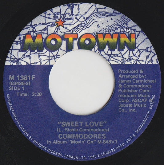 Commodores : Sweet Love (7")