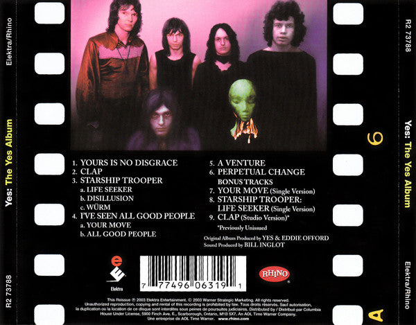 Yes : The Yes Album (CD, Album, Club, RE, RM)