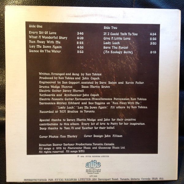Ken Tobias : Every Bit Of Love (LP, Album)