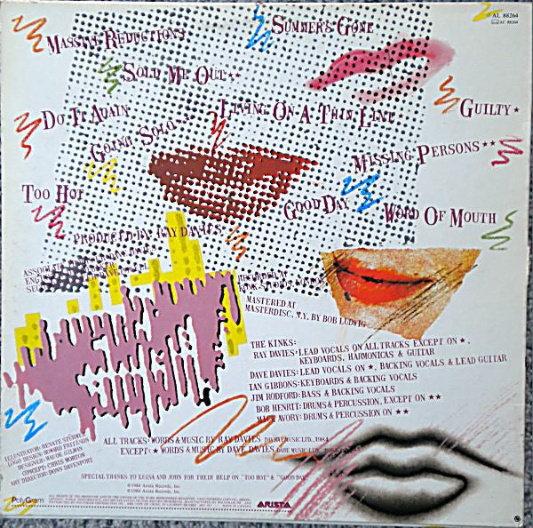 The Kinks : Word Of Mouth (LP, Album)