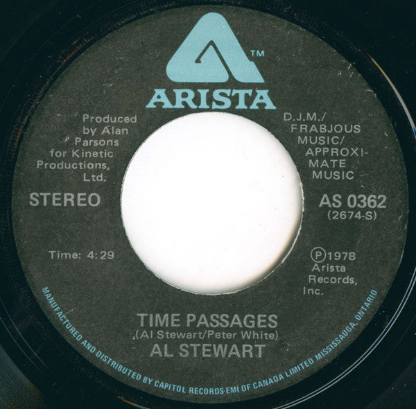 Al Stewart : Time Passages (7", Single)