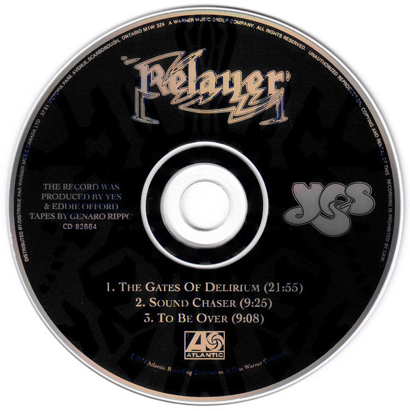 Yes : Relayer (CD, Album, RE, RM)