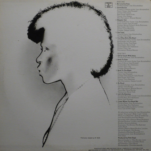 Joan Armatrading : Back To The Night (LP, Album, RE)