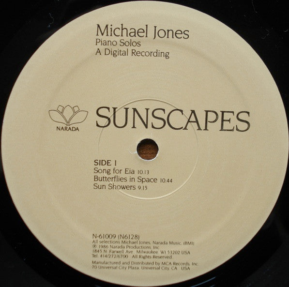 Michael Jones : Sunscapes (LP, Album)