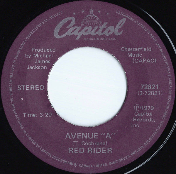 Red Rider : White Hot (7", Single, Pos)