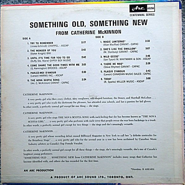 Catherine McKinnon : Something Old Something New (LP, Album)