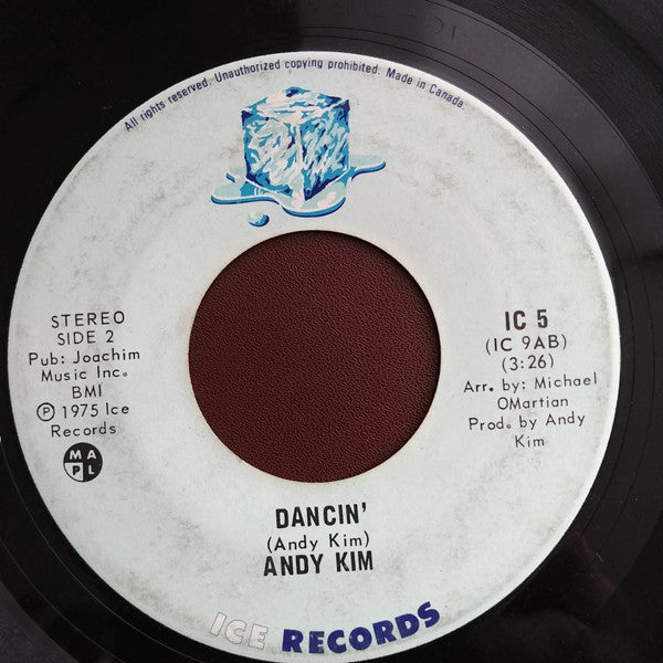 Andy Kim : Baby You're All I Got / Dancin' (7", Single)