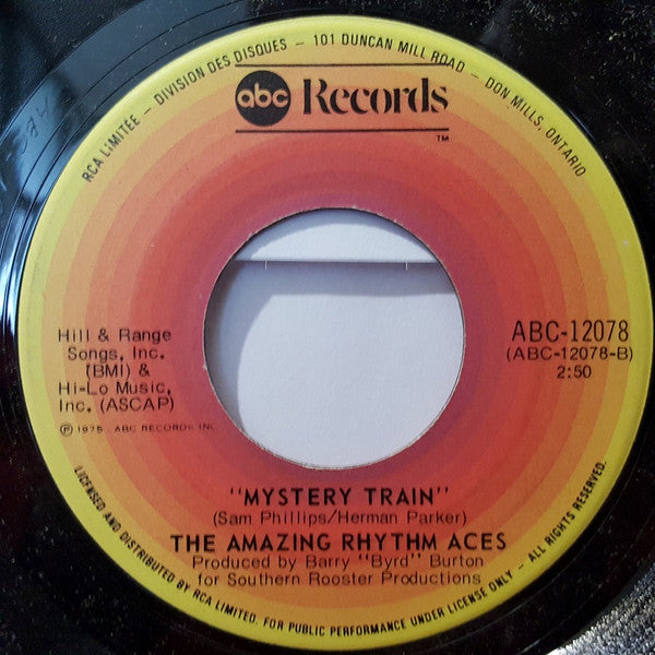 The Amazing Rhythm Aces : Third Rate Romance (7")