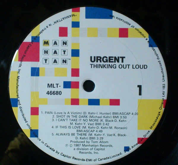 Urgent (2) : Thinking Out Loud (LP, Album)
