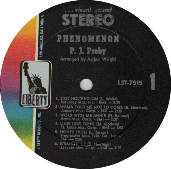 P.J. Proby : Phenomenon (LP, Album)