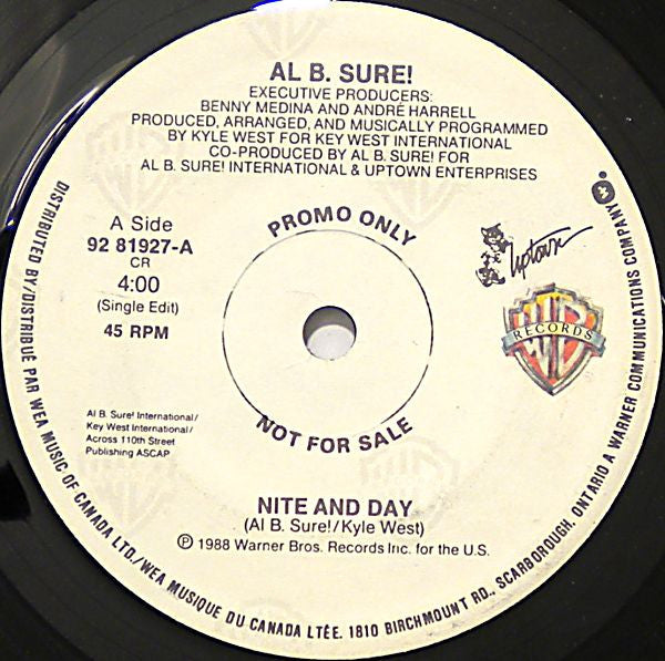 Al B. Sure! : Nite And Day (7", Promo)