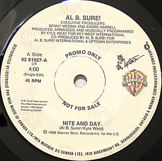 Al B. Sure! : Nite And Day (7", Promo)