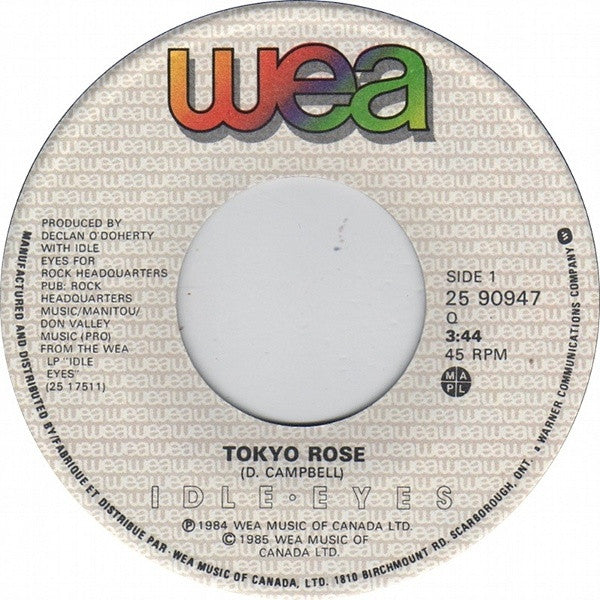 Idle Eyes : Tokyo Rose (7", Single)