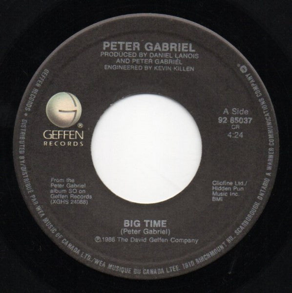 Peter Gabriel : Big Time (7", Single)