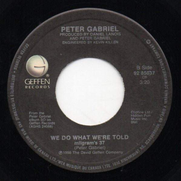 Peter Gabriel : Big Time (7", Single)